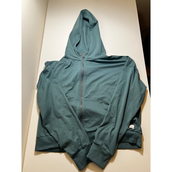 Vuori Tops - Vouri Jacket Womens Green Medium Halo Essential Full Zip Hoodie Dream Knit